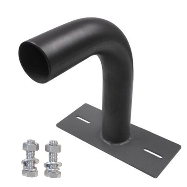 90° WALL MOUNT BRACKET WITH  2-3/8" O.D. TENON