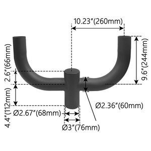 180° DOUBLE BULLHORN