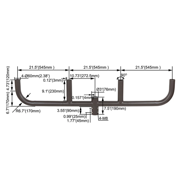 180° QUAD BULLHORN