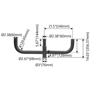 180º TRIPLE BULLHORN