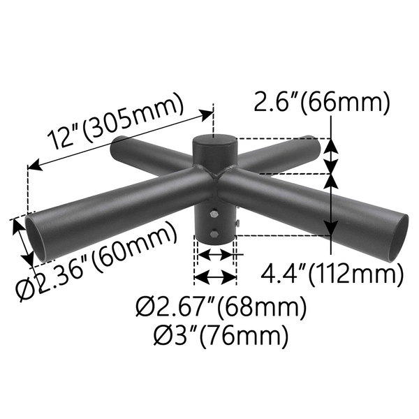 QUAD 90° SPOKE BRACKET