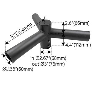 120º TRIPLE SPOKE STEEL ADAPTER