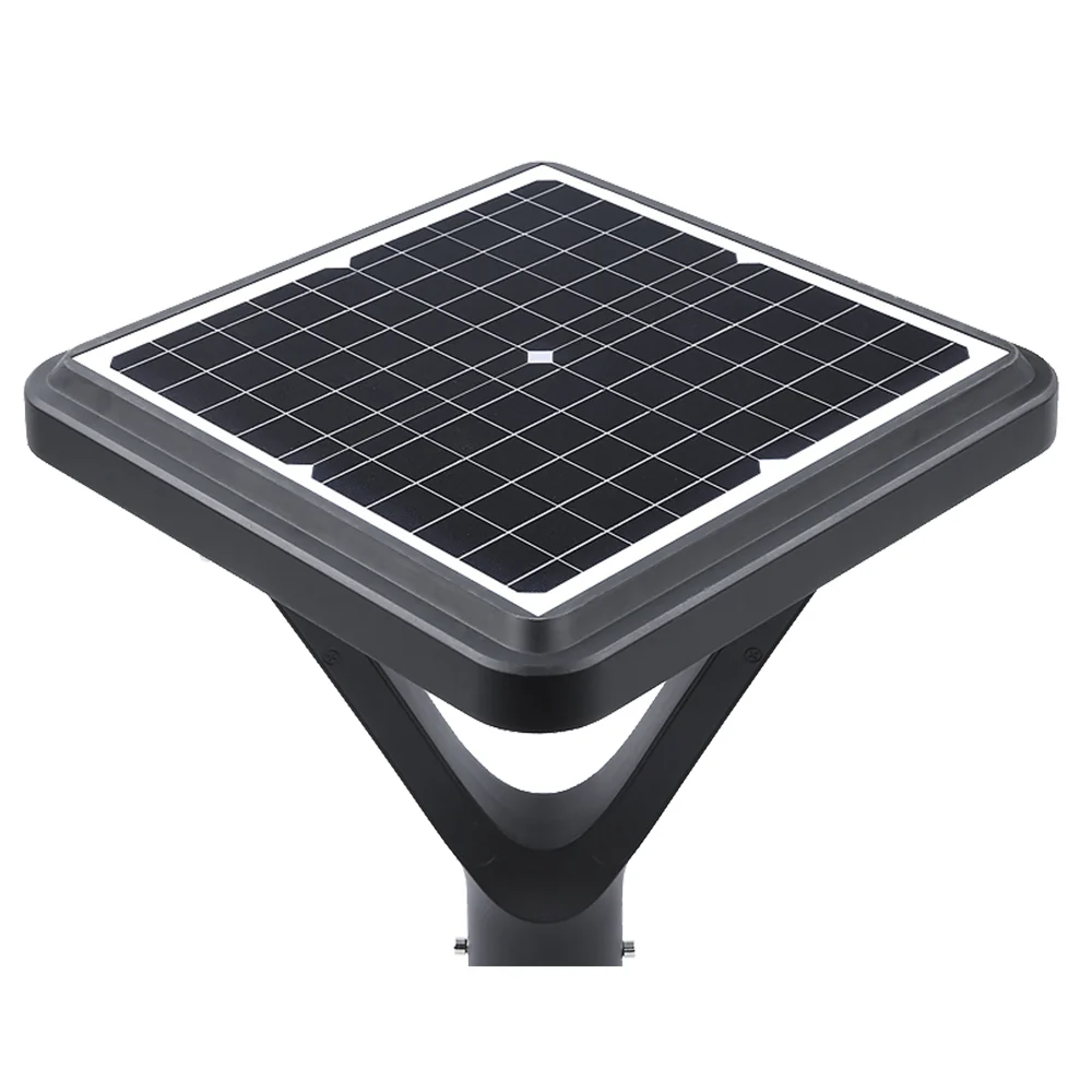 12W SOLAR LED SQUARE POST TOP