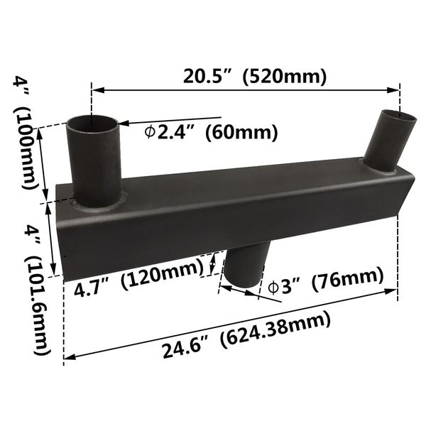 LOW PROFILE DOUBLE BULLHORN ADAPTER
