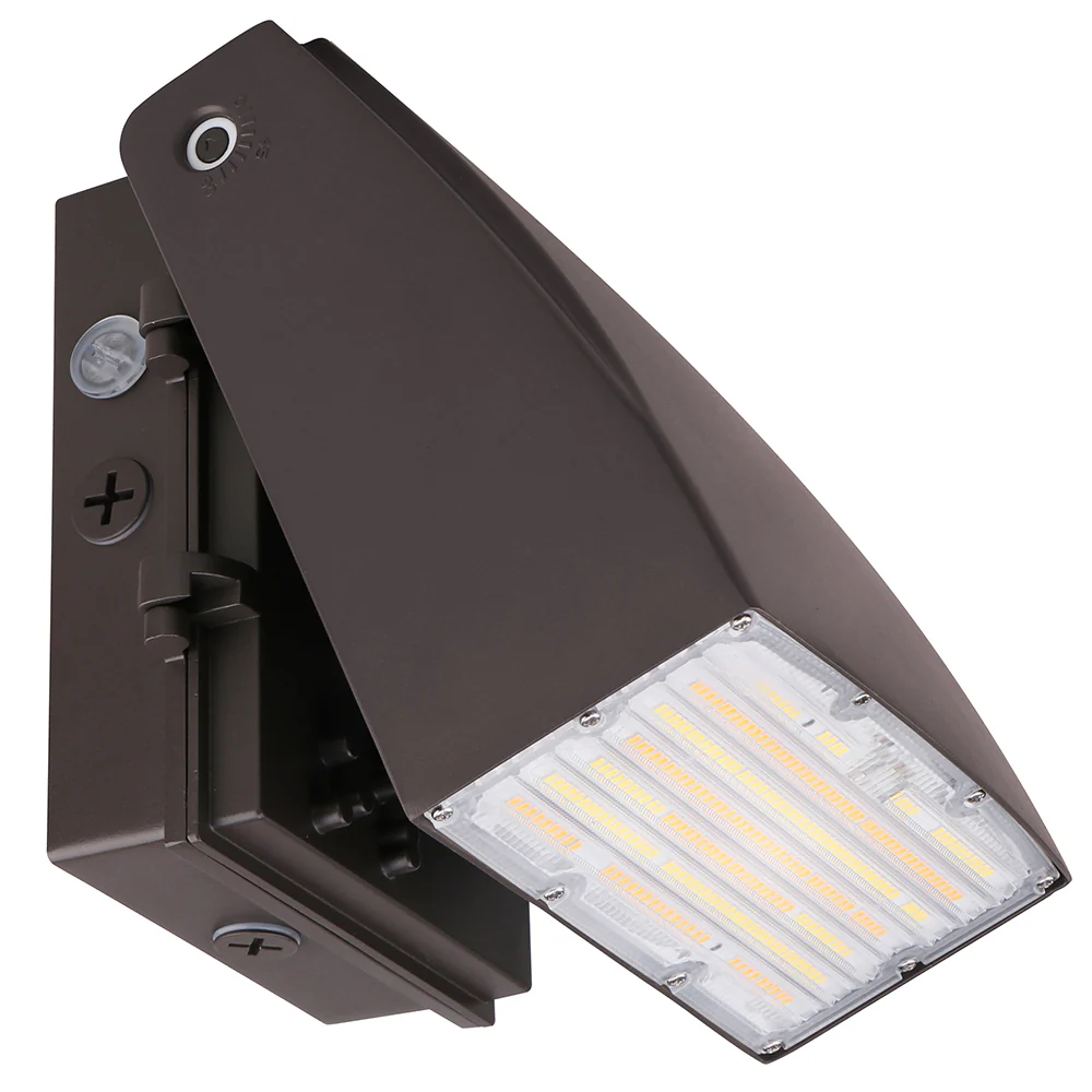 15W-30W SELECTABLE LED SLIM ADJUSTABLE WALL PACK WITH PHOTOCELL