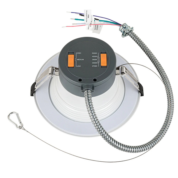 6 INCH SELECTABLE LED 5CCT COMMERCIAL DOWN LIGHT