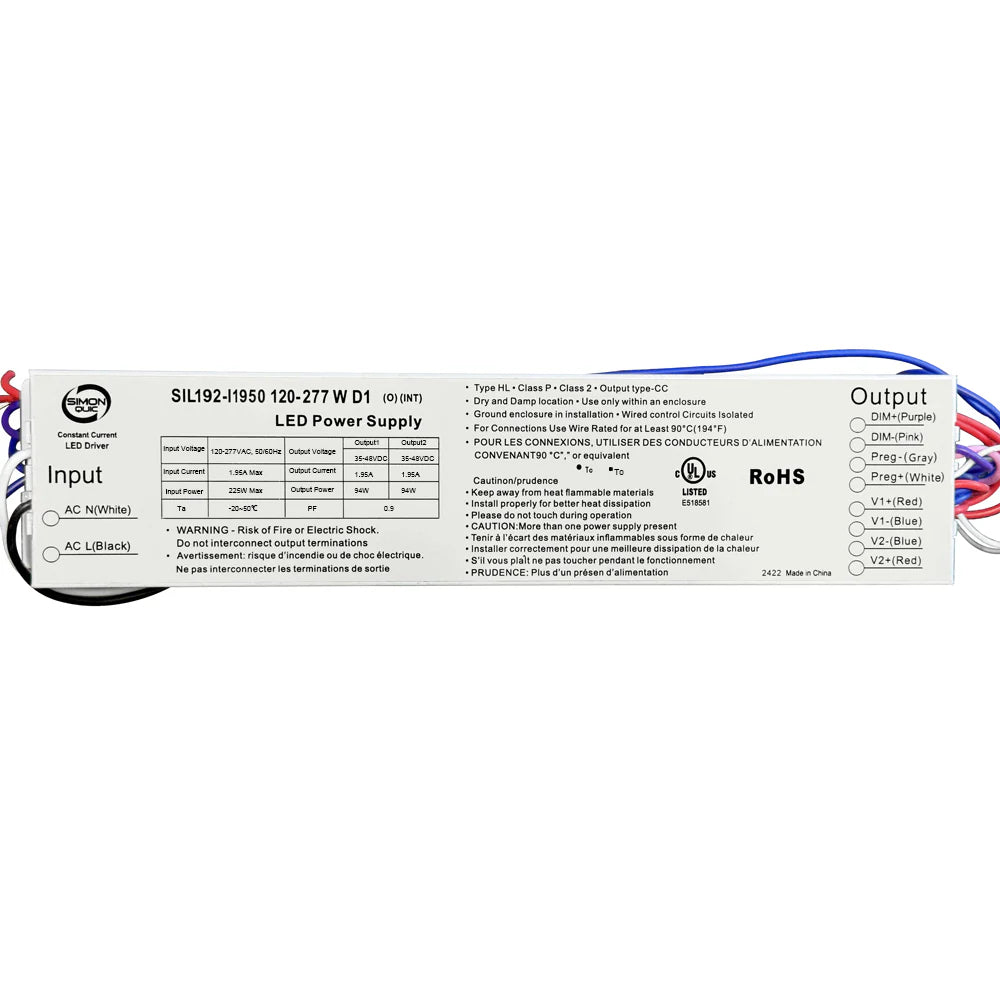 SIL192-I1950/120-277/W/D1